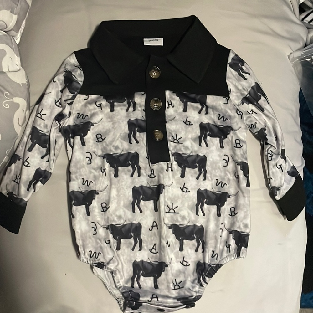 Western baby boy shirt